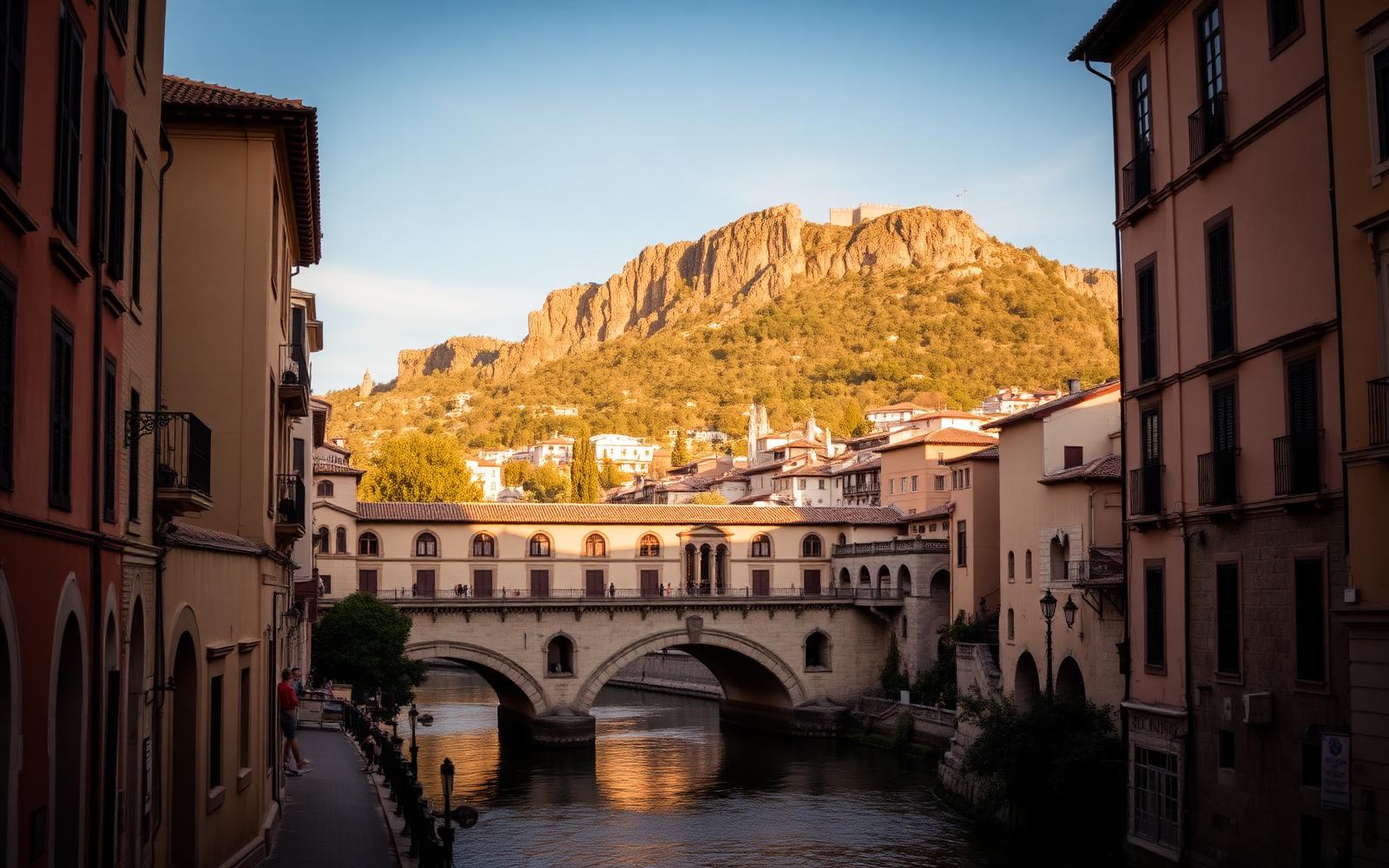 Carrera del Darro avec l'Alhambra en arrière-plan